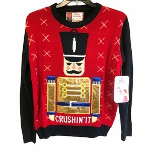 🎄SALE! - Today Only! - Great Christmas Sweater Nutcracker Crushin It M